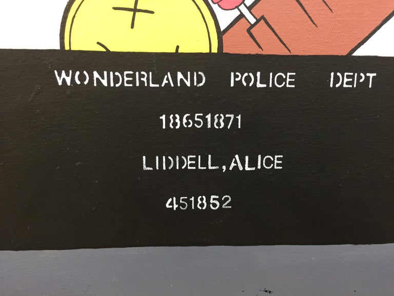 Alice in Wonderland Manga Cartoon Urban Street Art by British Graffiti Artist For Sale 5