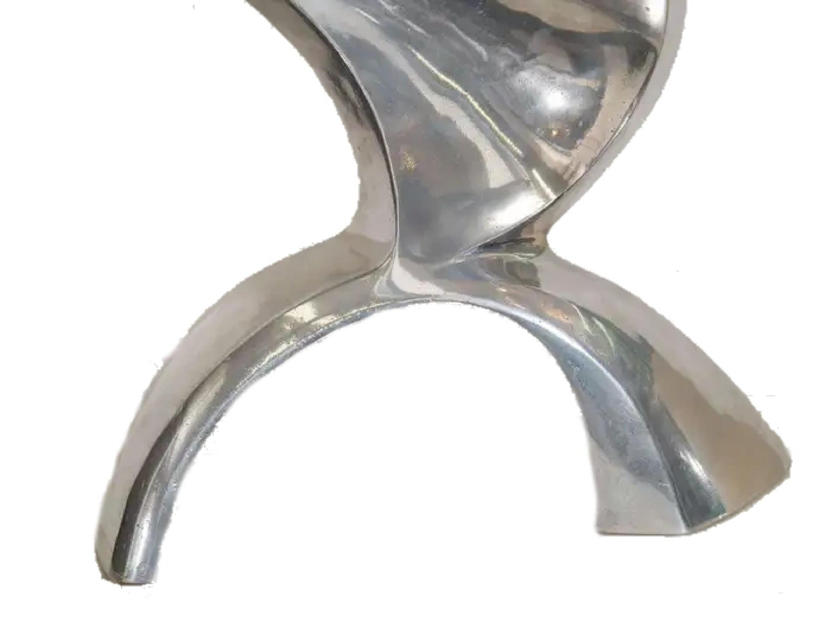 Mid-Century moderno Chris Petersen, Scultura astratta americana di metà secolo, firmata e datata 1972 in vendita