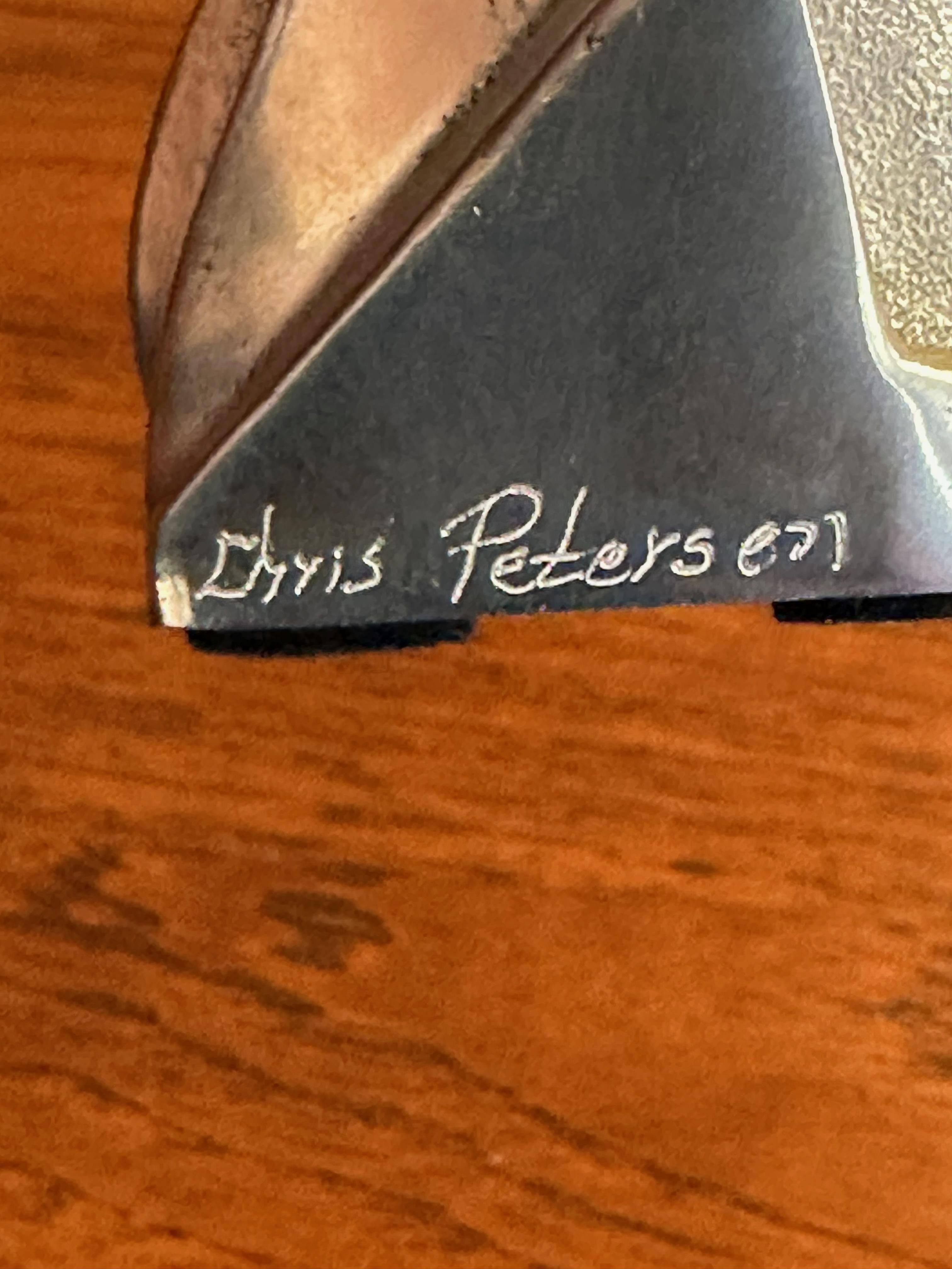 Trío de esculturas de Chris Petersen: Gato, Pelícano y Búho en venta 4