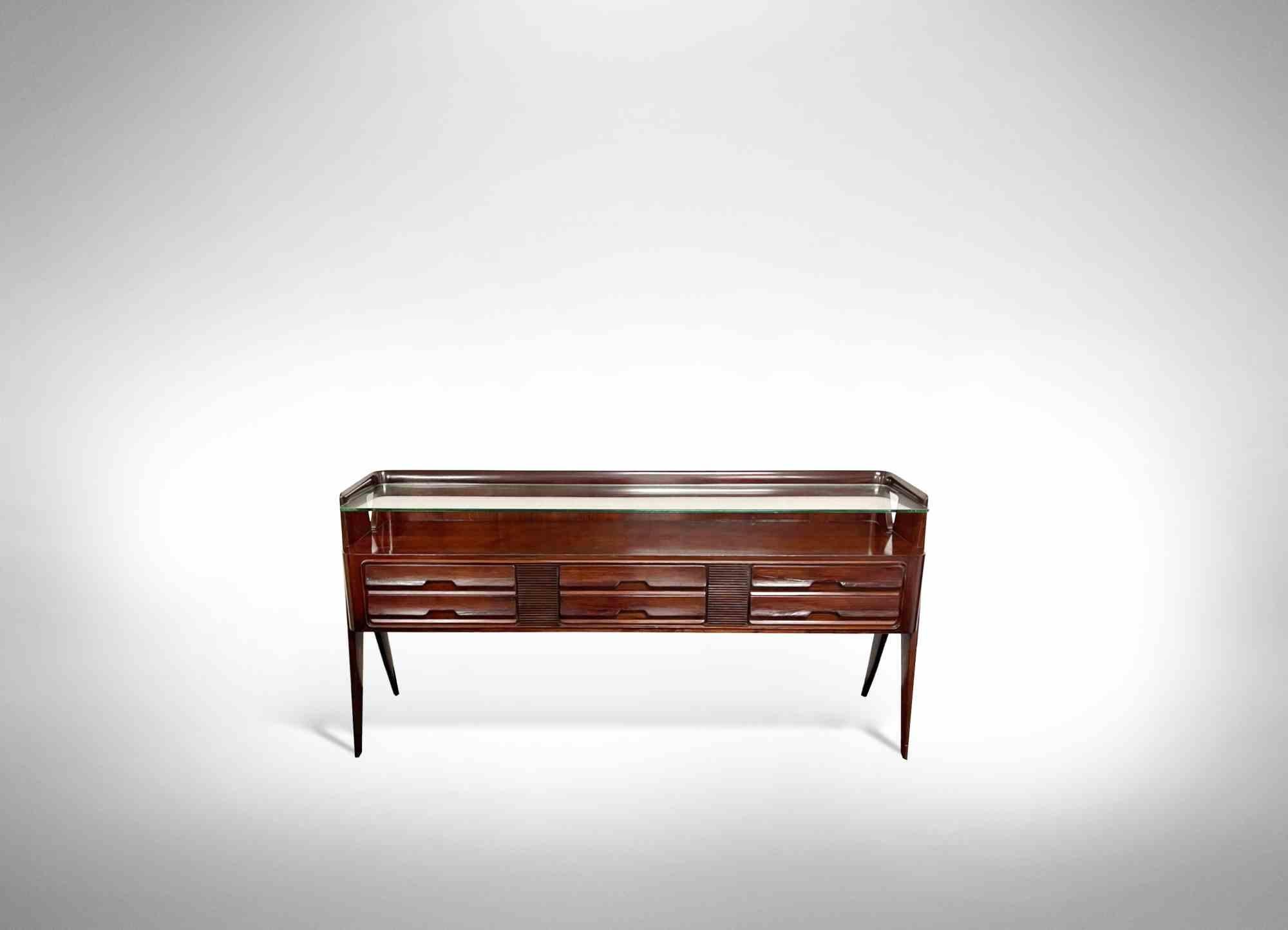 Vittorio and Plinio Dassi, midcentury Sideboard.

Width 200 cm - Height 97 cm - Depth 50 cm -

Rosewood, metal and glass.

Good conditions!

