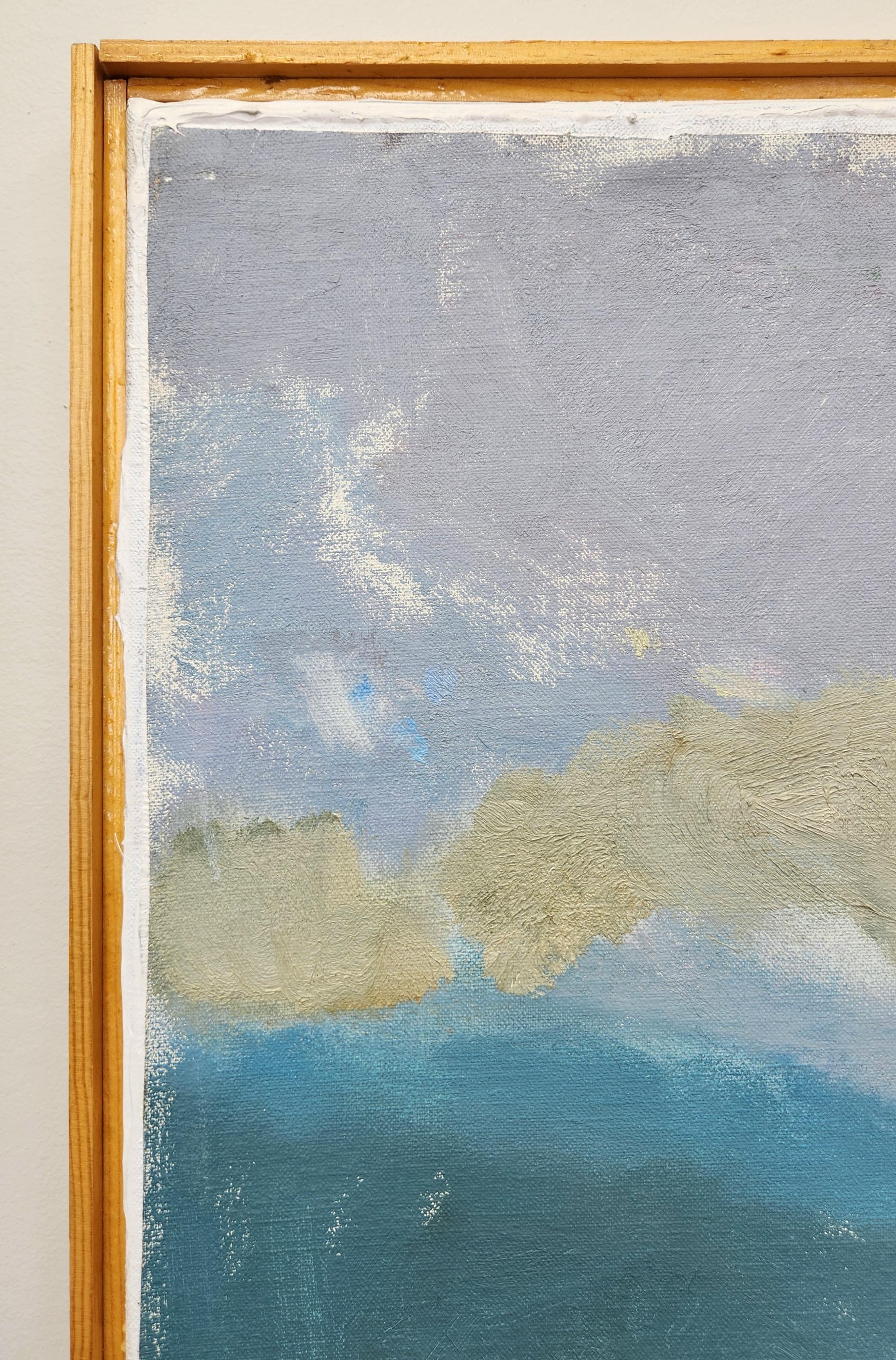 Peinture à l'huile sur toile - Snow Den - Painting de Chris Protas