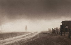 Por delante de la tormenta, Boquillas, México por Chris Regas, 1968, Gelatina de Plata Tonalizada