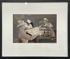 Domino Players, Lawn, TX por Chris Regas, 1975, Gelatina de plata, Fotografía