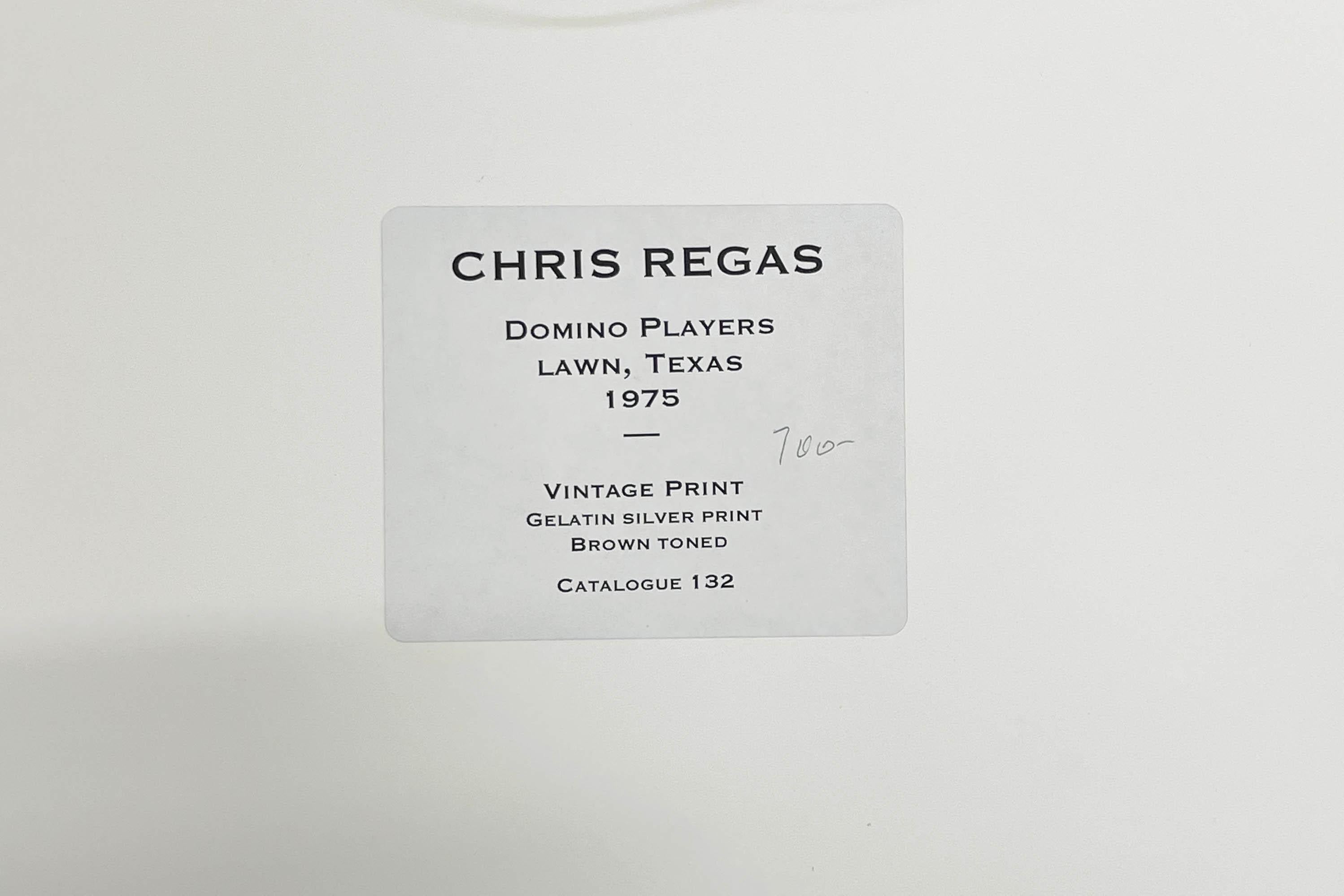 Domino Players, Lawn, TX by Chris Regas, 1975, Silver Gelatin Print, Photography 4