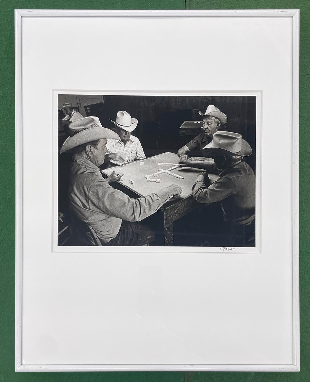 Domino Players, Lawn, TX - Cowboys, Western, Bar, Texas, Juego - Photograph de Chris Regas