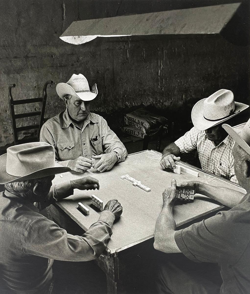 Domino Players, Lawn, TX - Cowboys, Western, Bar, Texas, Juego