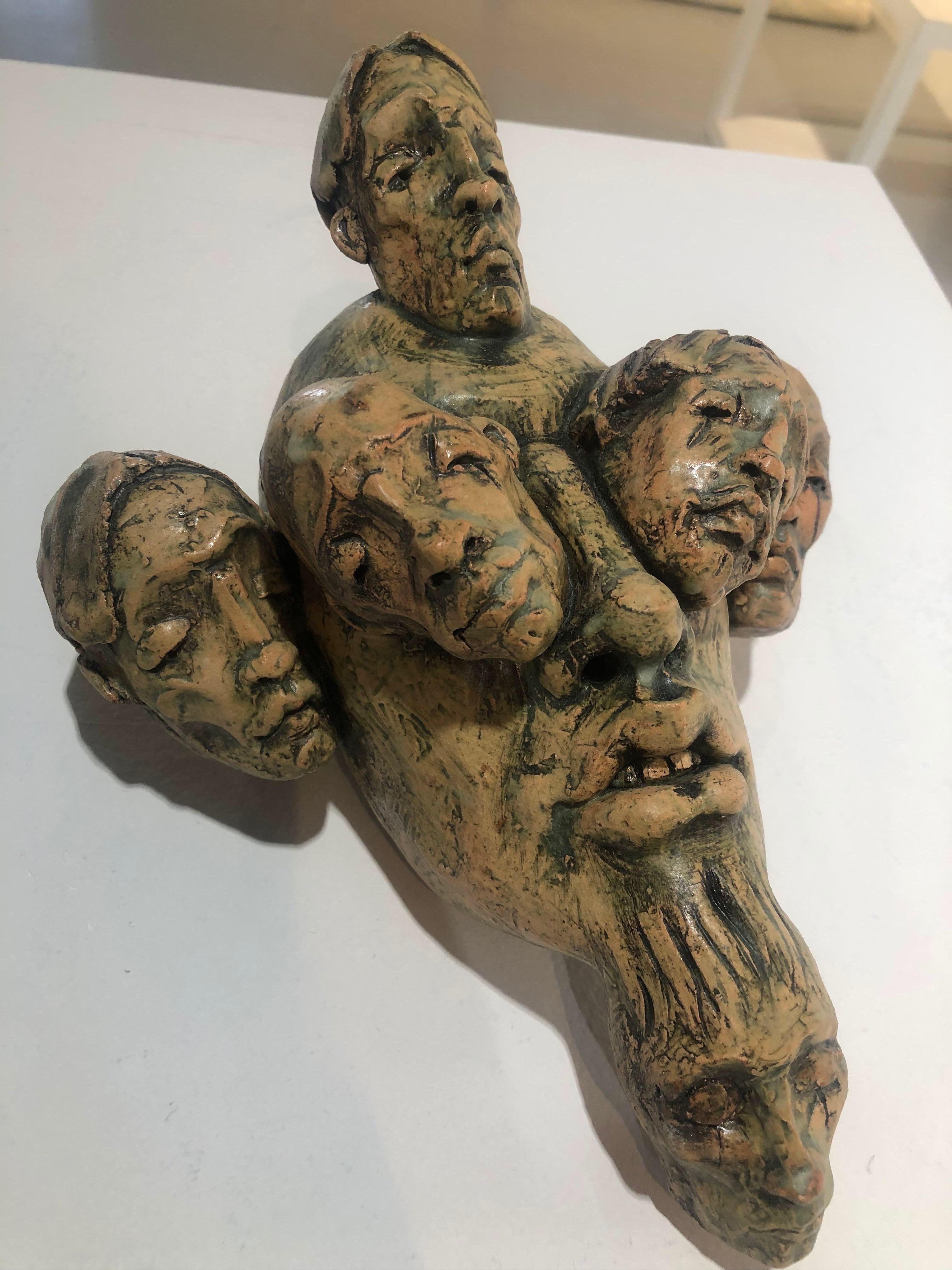 Wandskulptur des Expressionistischen Expressionismus von Chris Riccardo im Angebot 4