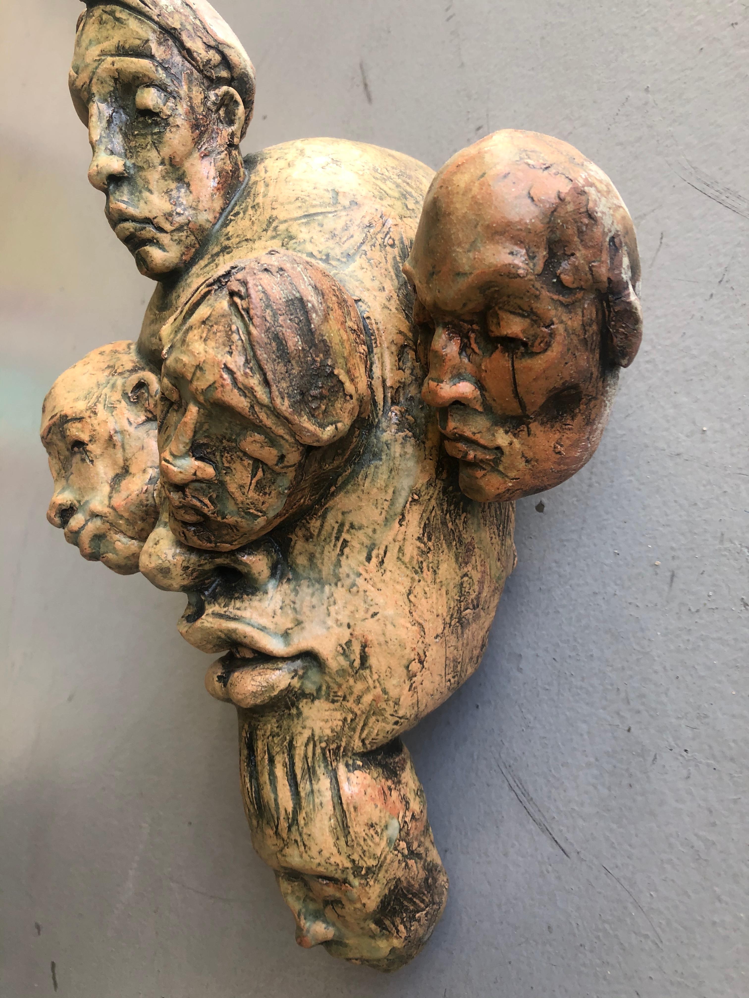 Expressionist Wall Sculpture by Chris Riccardo For Sale 3