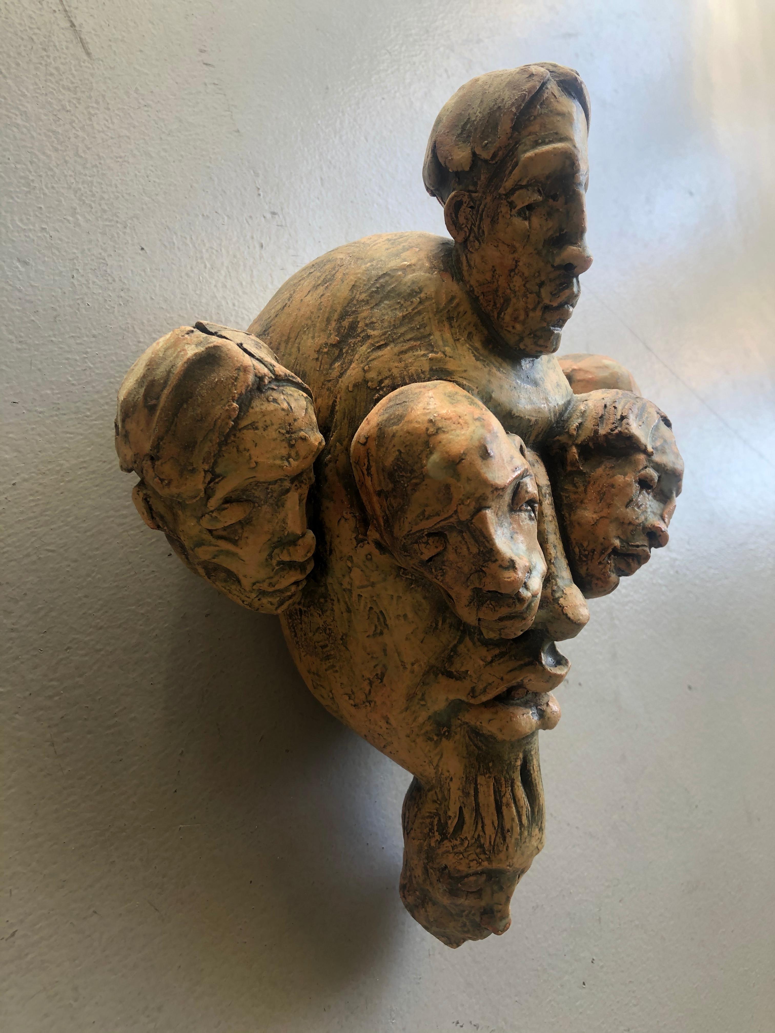 Expressionist Wall Sculpture by Chris Riccardo For Sale 4