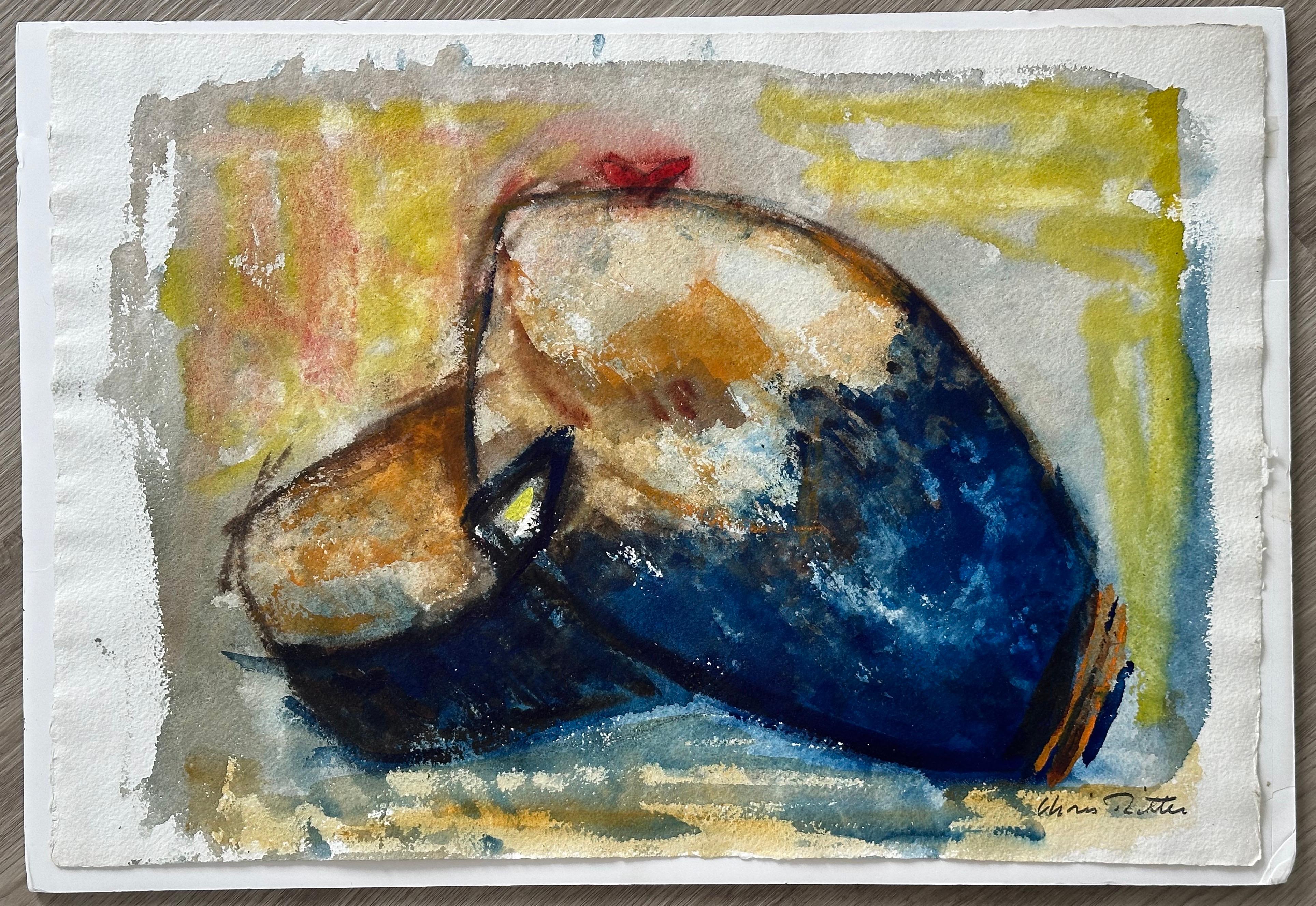 Uccello su rocce marine