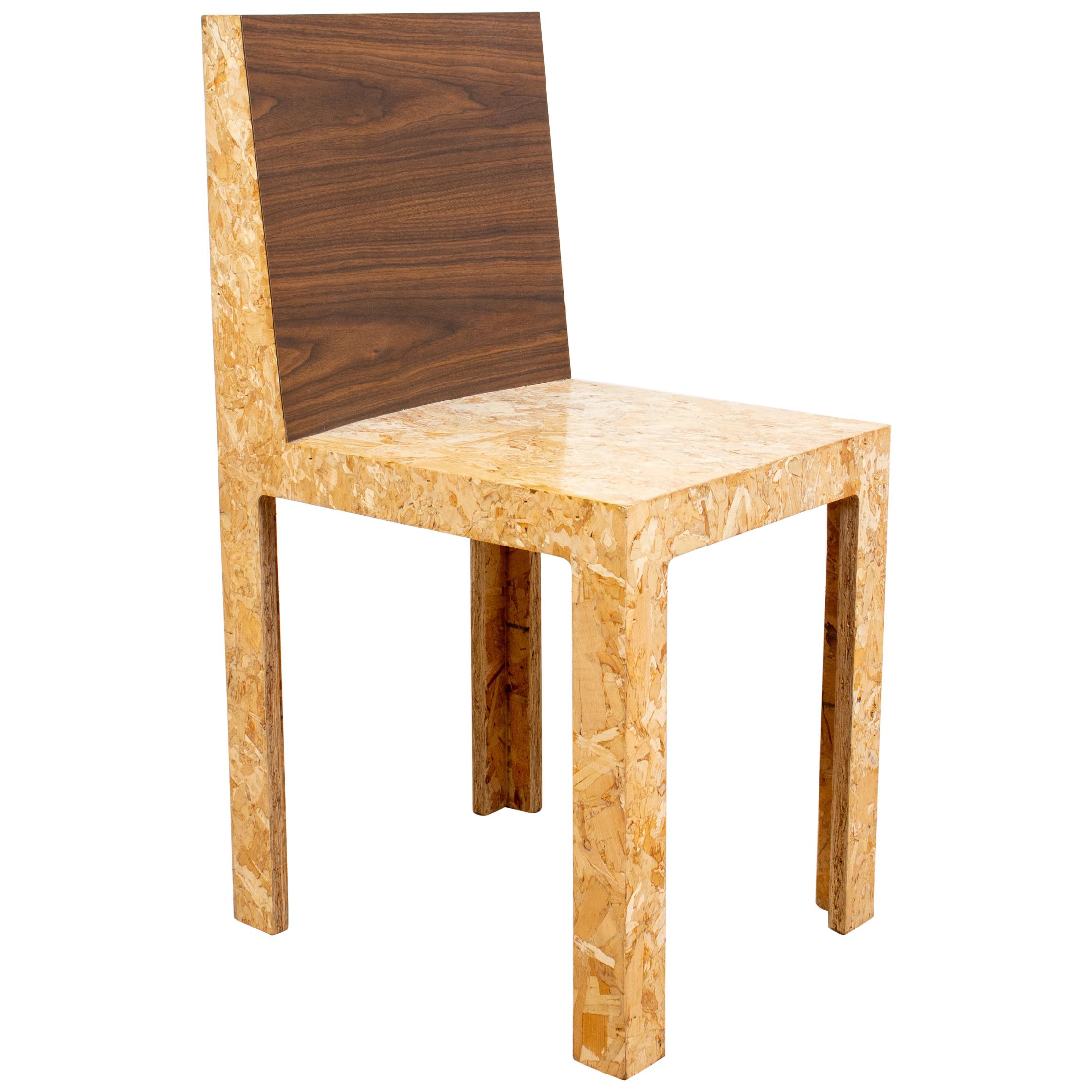 Chris Rucker Contemporary Faux Wood Side Chair For Sale