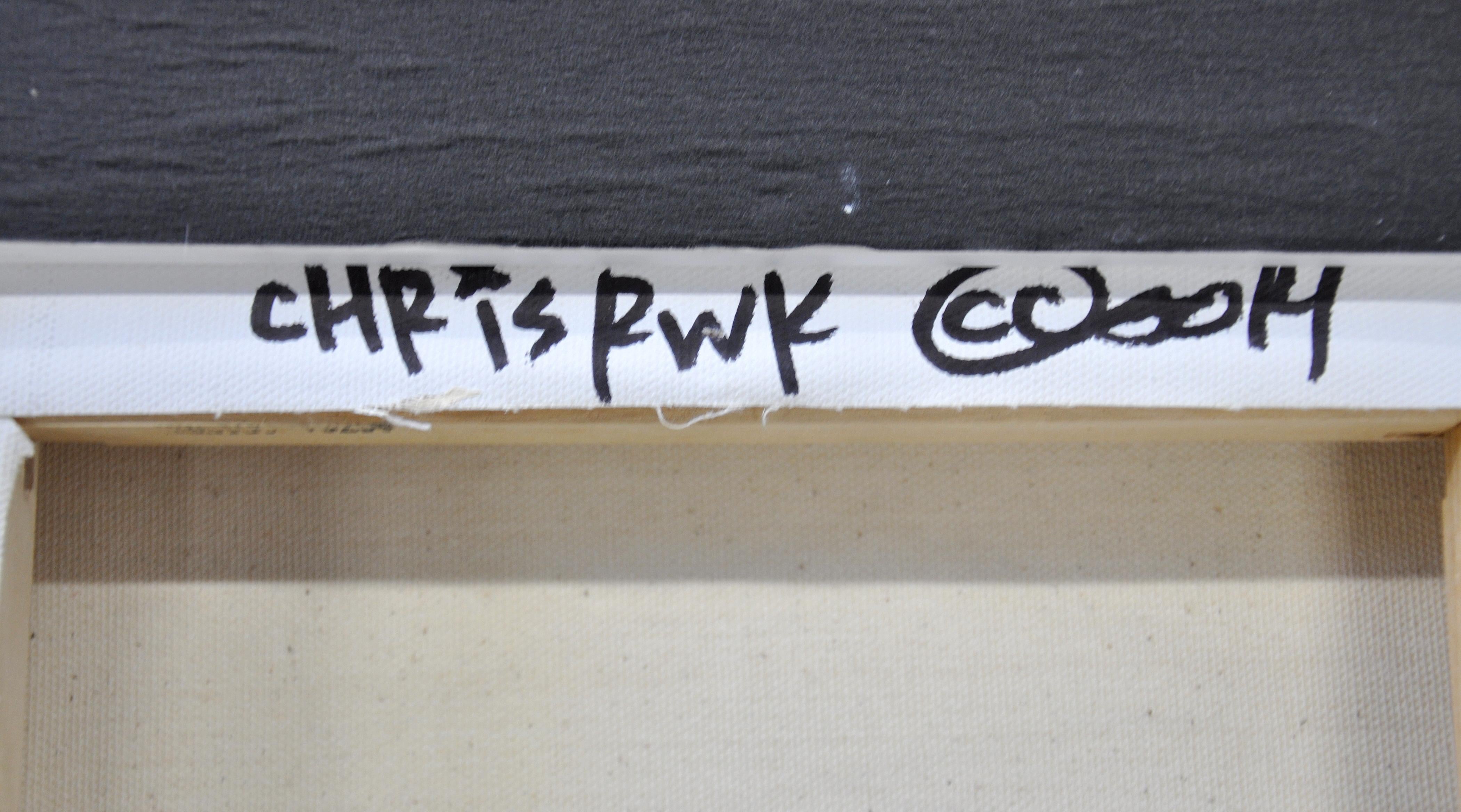Chris RWK Pintura de técnica mixta sobre lienzo, Tómatelo a pecho, 2014 en venta 3