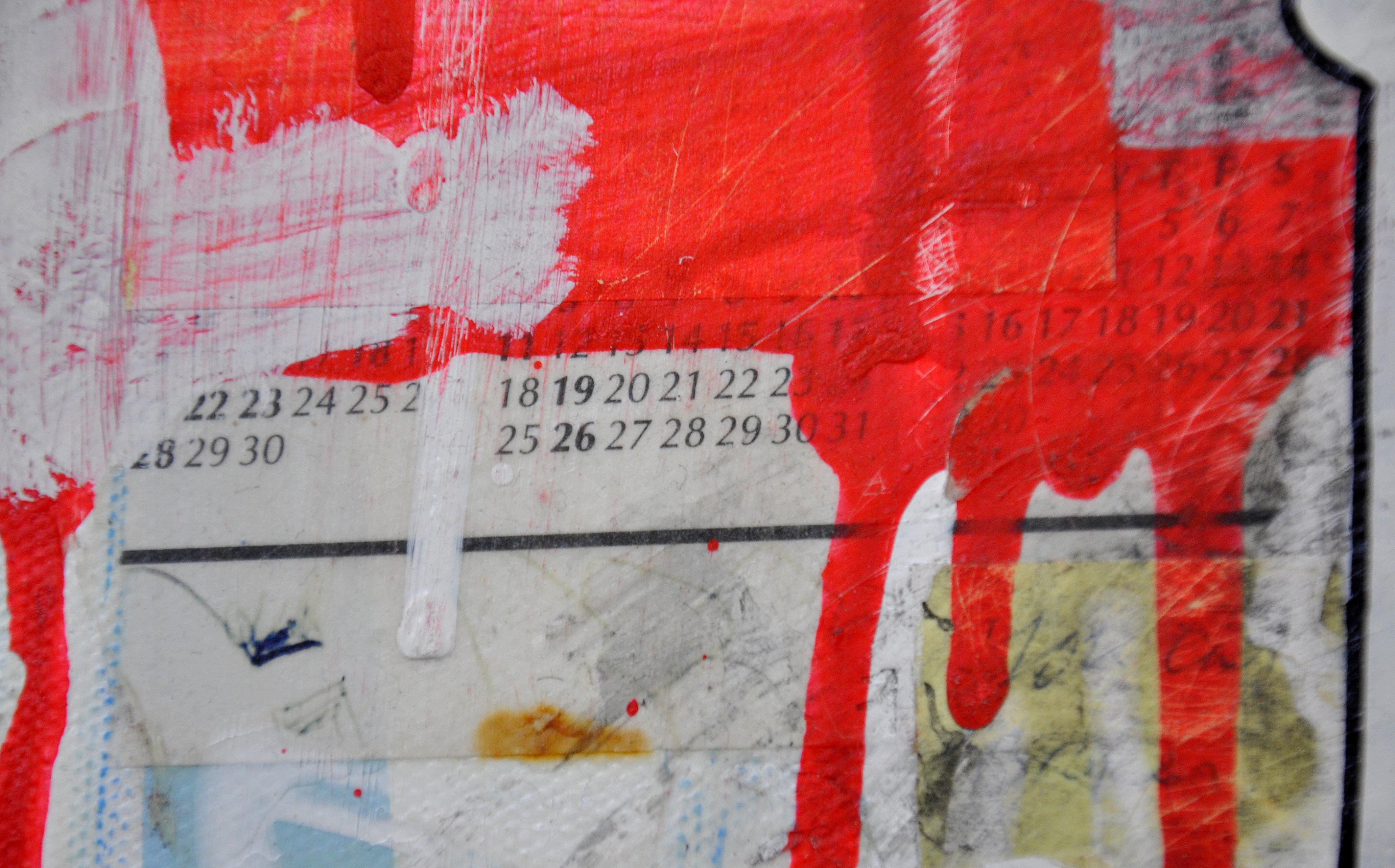 Chris RWK Pintura de técnica mixta sobre lienzo, Tómatelo a pecho, 2014 en venta 1