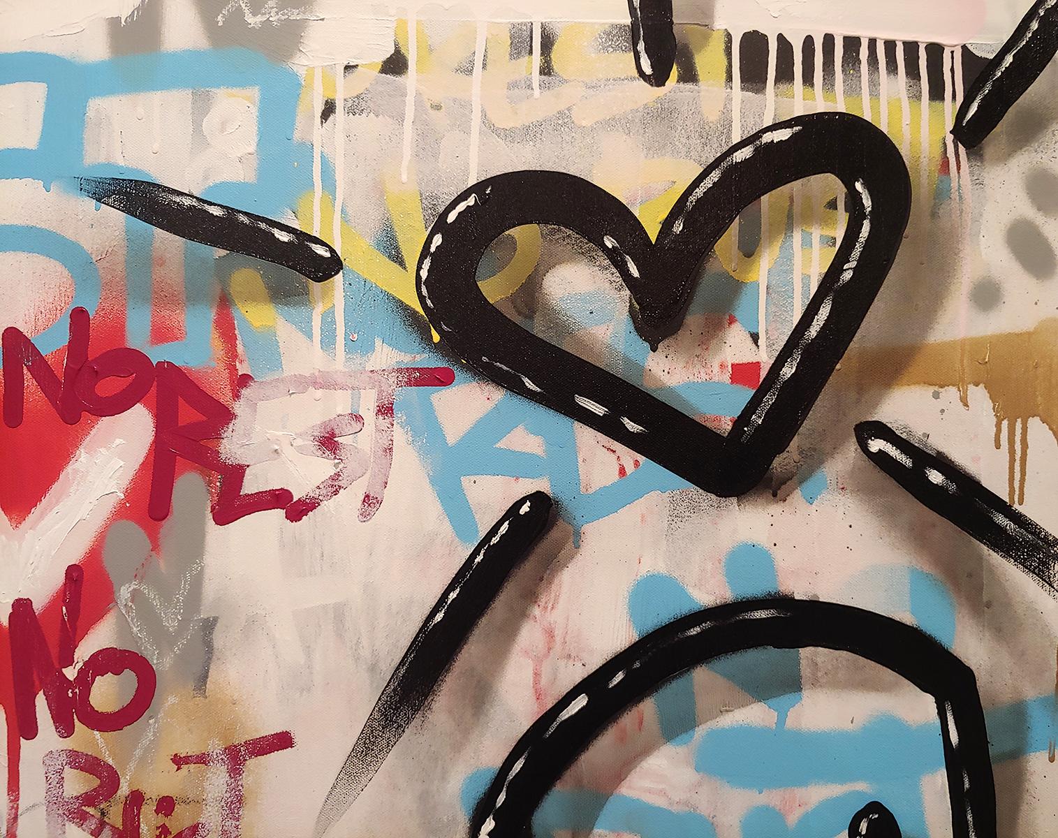 Toujours ici, 36 x 24 pouces  2024 - Painting de Chris RWK