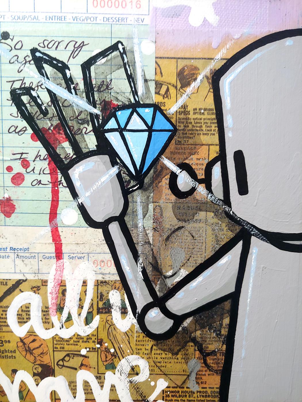 Hard Times Make Beautiful Results, 2025 - Painting by Chris RWK