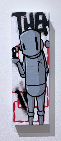 Keep It Cool (2022), Chris RWK street art, graffiti, drips, aerosol illustration