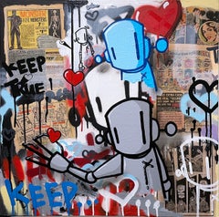 My Mind Keeps Racing (2022), Chris RWK street art, aerosol art, graffiti, comics