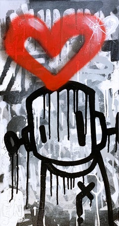 Les ombres parler aux fantômes de Chris RWK, art de la rue, graffiti, peinture à la bombe