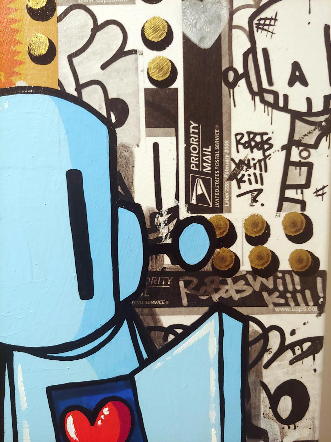 Sweet Sweet Blues, 2025 (Beige), Abstract Painting, von Chris RWK