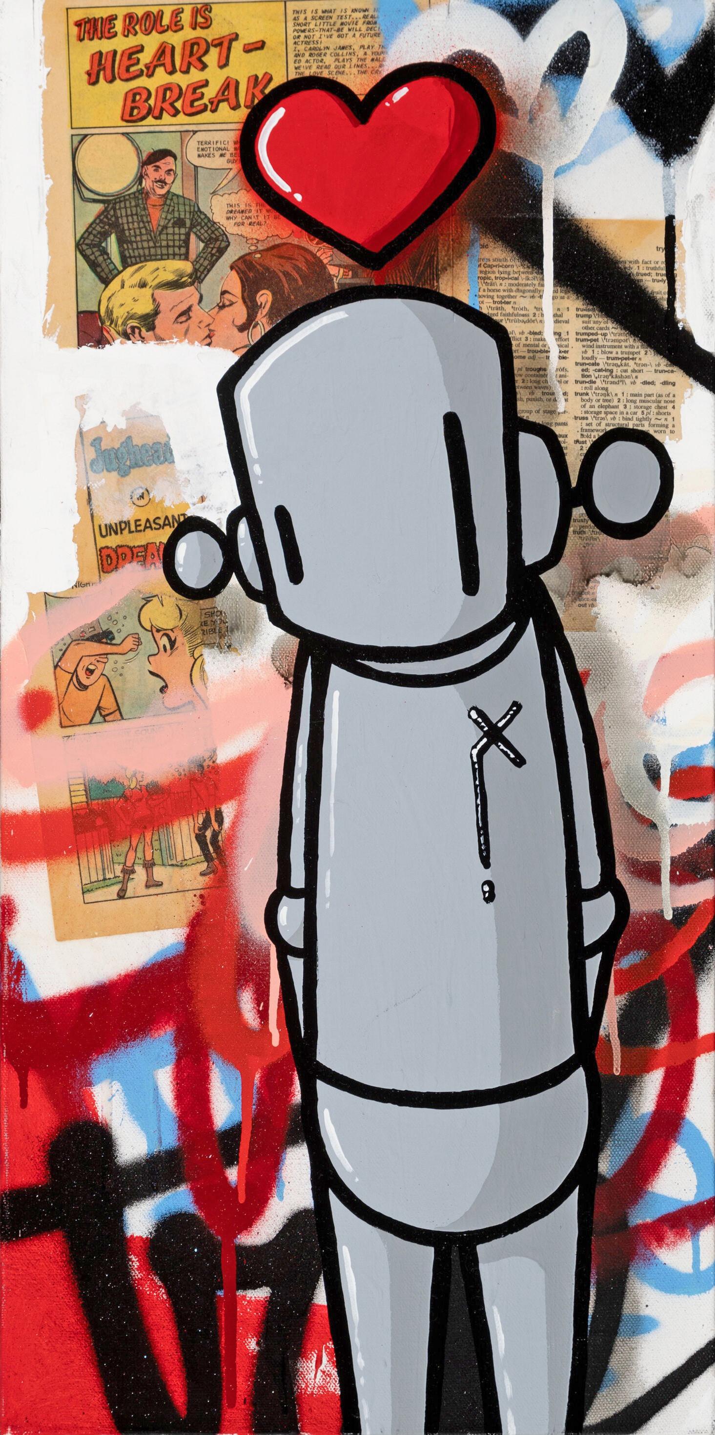 Figurative Painting de Chris RWK - La sombra permanece (pintura original)