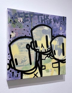 With You (2022), Chris RWK street art, aerosol drips, graffiti illustration