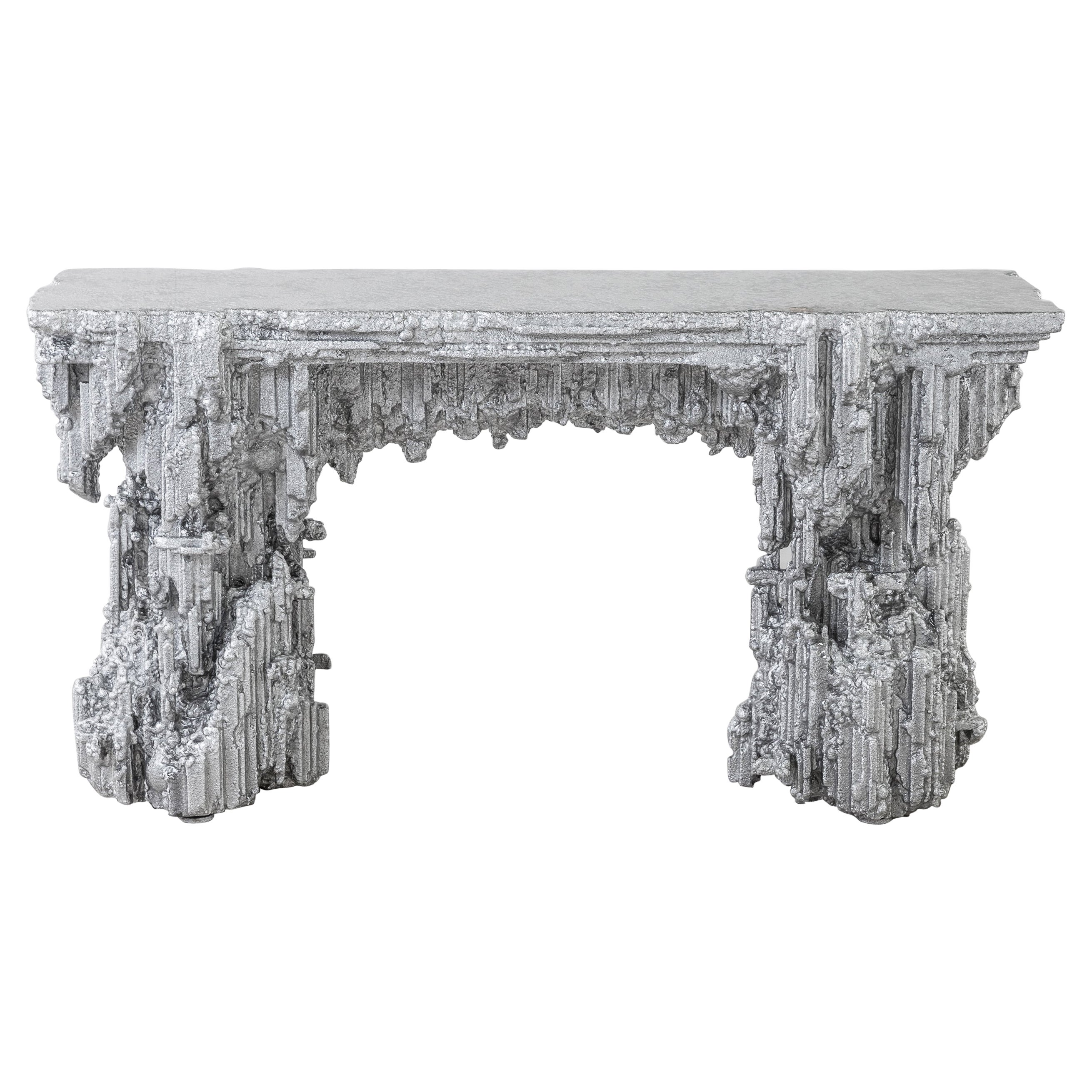 Chris Schanck, " Grotto Console 'Silver' ", 2018