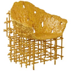 Chris Schanck, "Shell Chair: Red Gold", 2019