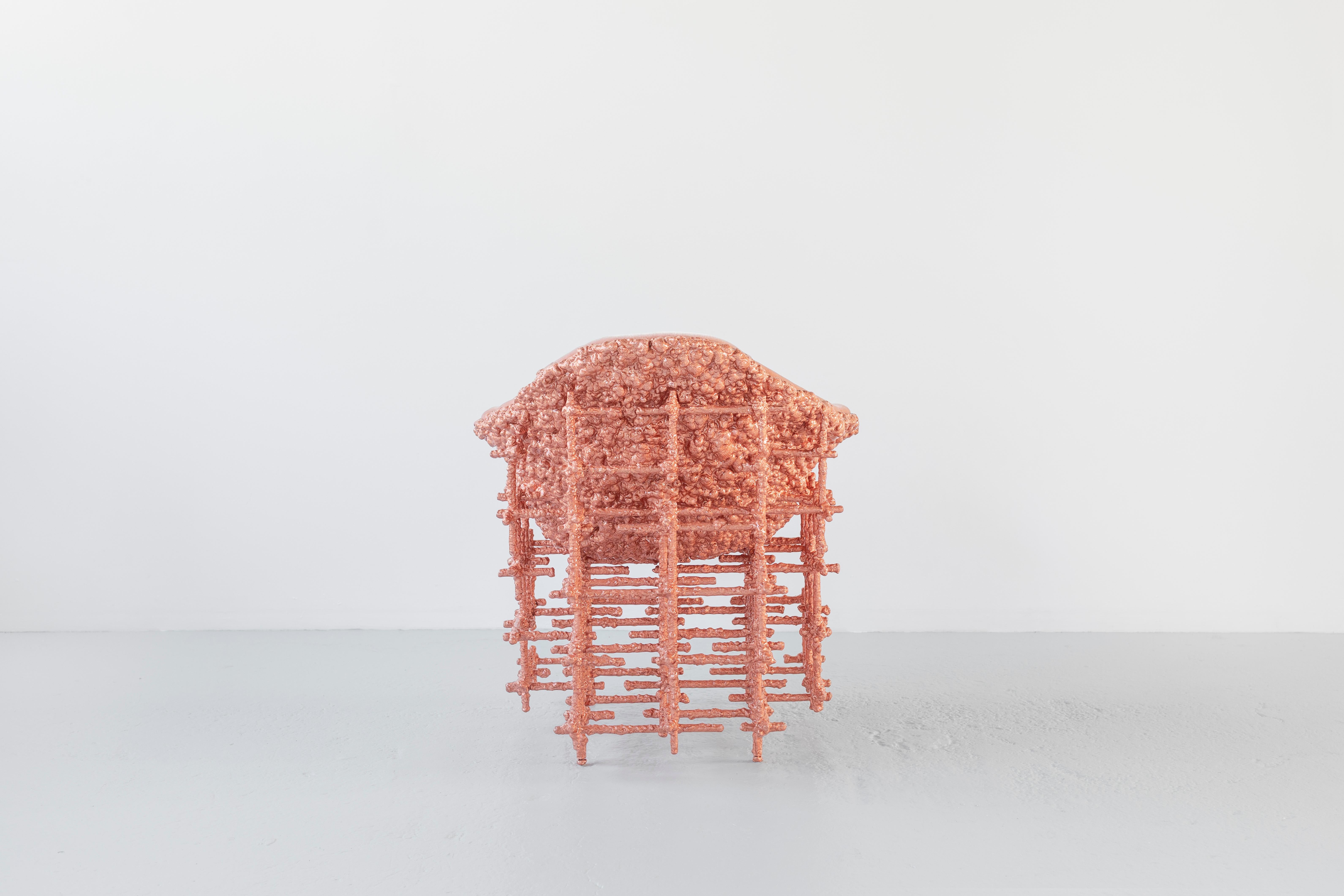 Chris Schanck, « Chaise en coquillage ébouriffé : cuivre », 2021 en vente 4