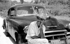 Vintage Ricardo with his Chevrolet Viñales, Cuba