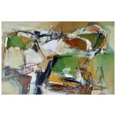 Find My Way Home (LP32): Abstract Landscape Oil Painting by Chris Sims