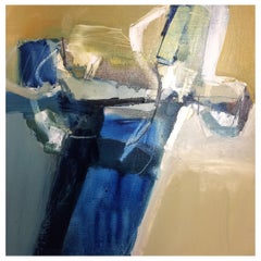 Locked: Abstract Landscape Oil Painting on Canvas by Chris Sims