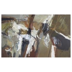 Scenic World: Contemporary Abstract Landscape Oil Painting by Chris Sims