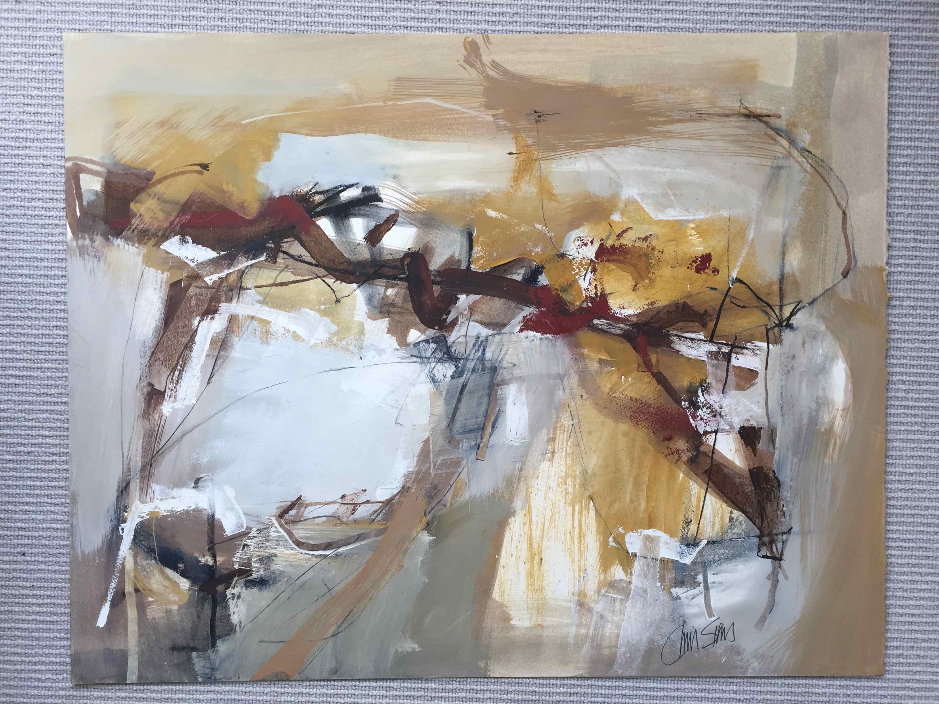 This is one of Chris Sims oil paintings on paper from his portfolio. We will frame this work for you in a narrow frame (your choice of brown, black or white frame) and glass.  It can also be delivered unframed if you prefer to do your own