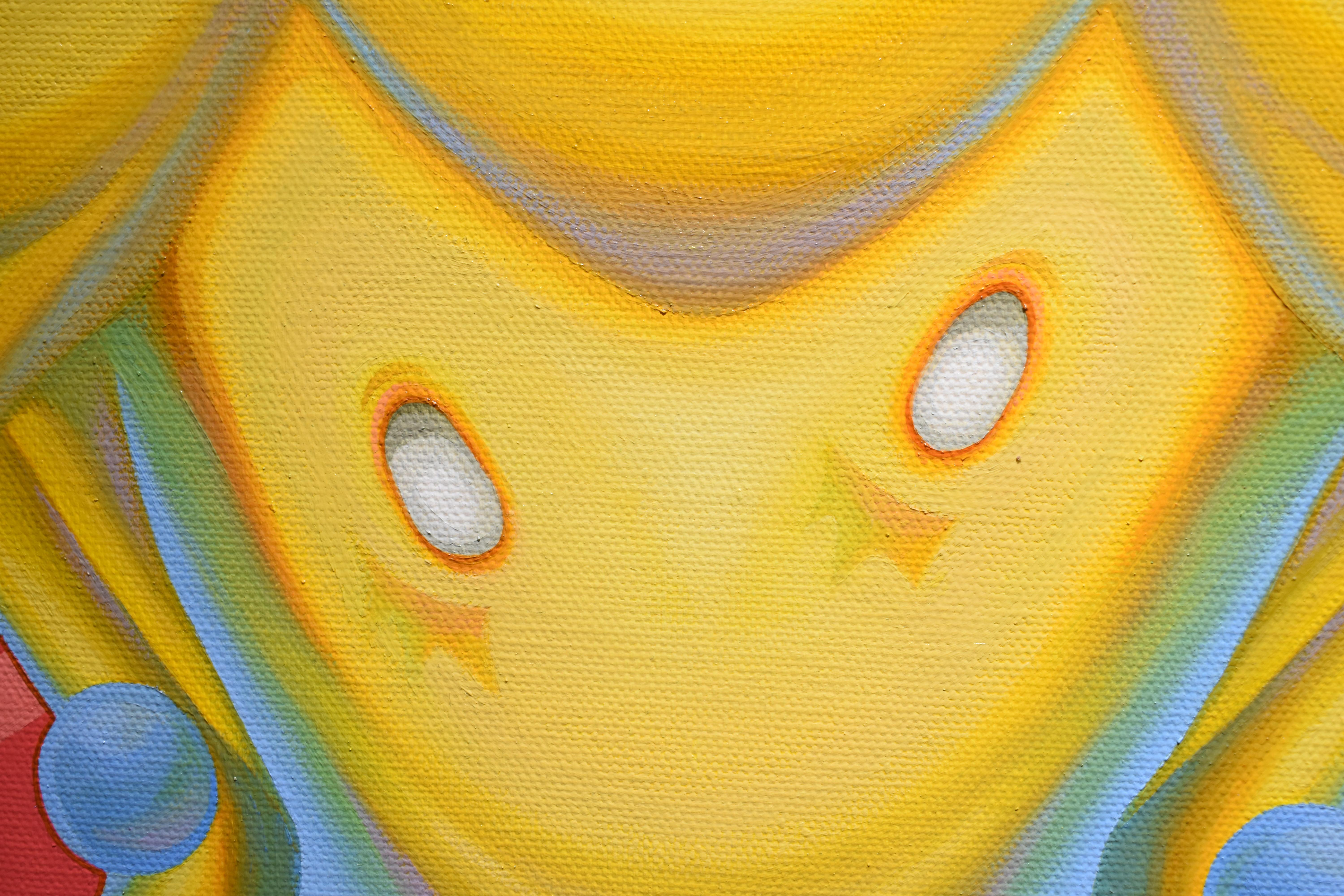 Look Back Classic. Inspired By Super Mario. Quadriptych Painted in Pop Art. For Sale 2