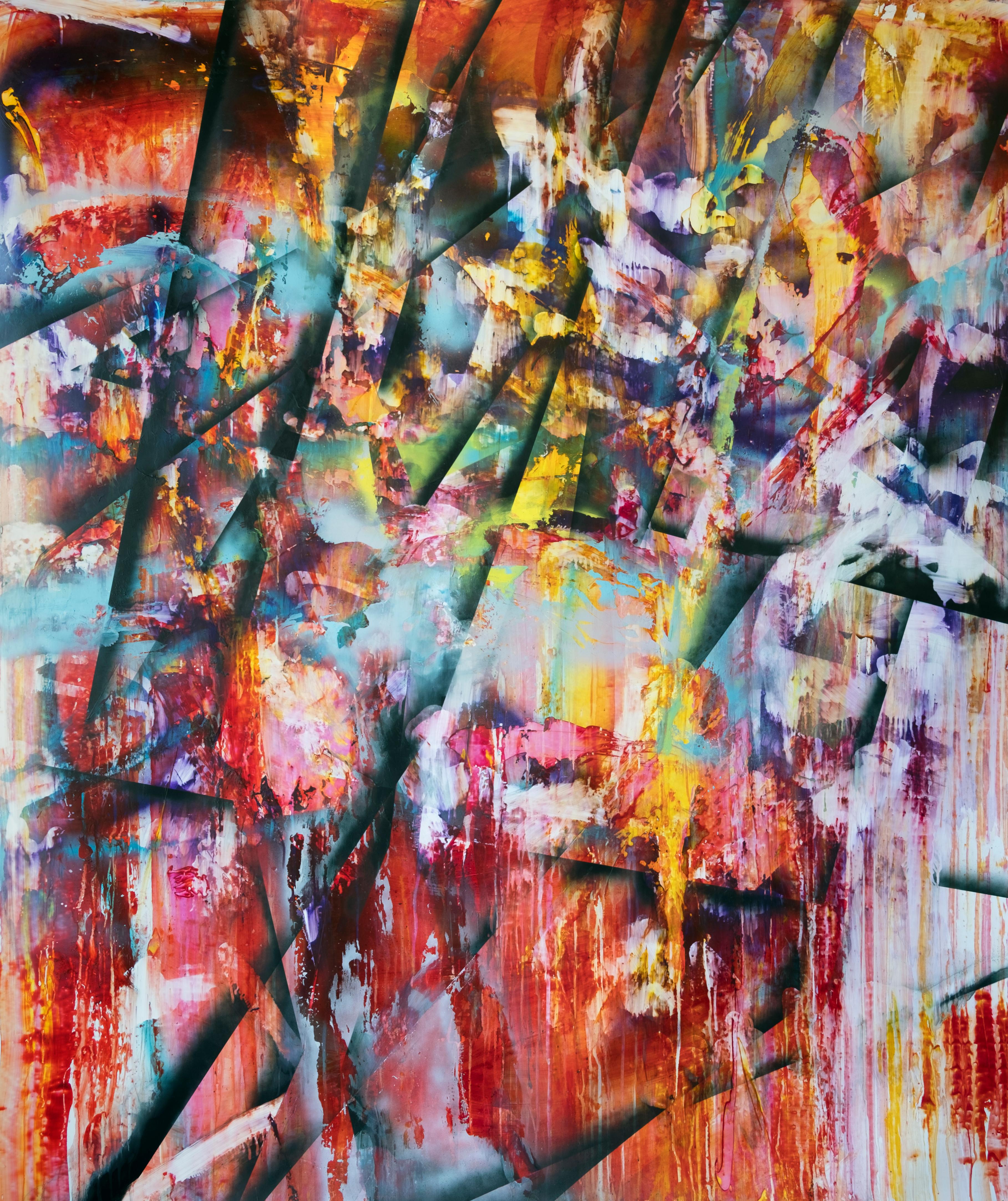 Chris Trueman Abstract Painting - NDST