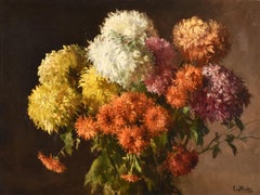 Still life with Chrysanthemums - Chris van der Windt (1877-1952) - Leidse School