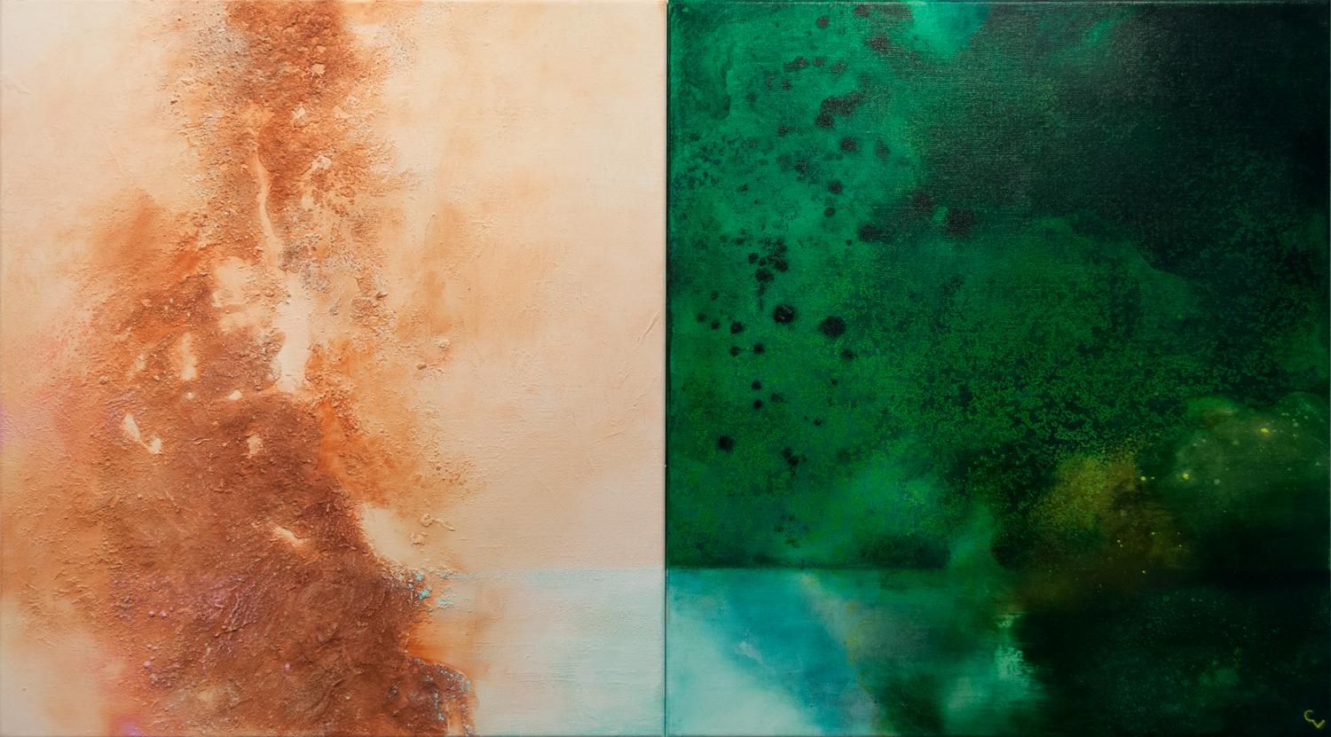 Chris Veneeman Abstract Painting - Oasis