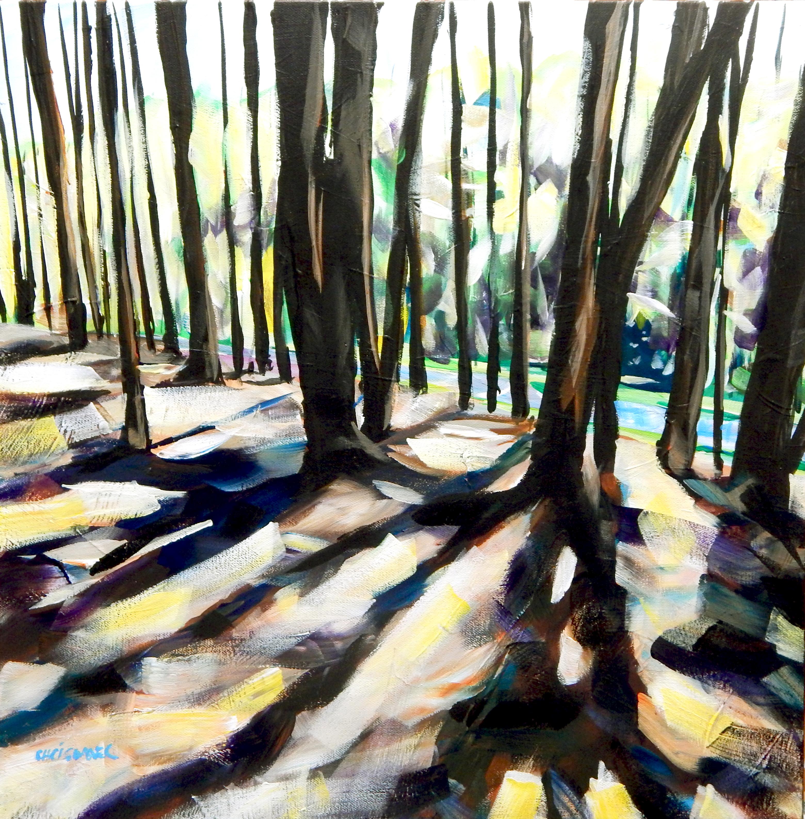 Chris Wagner Landscape Painting - Pine Shadows
