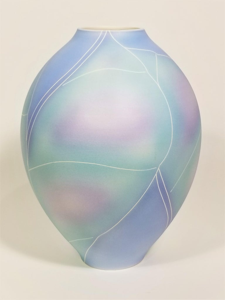 Ceramic Vase, 1970s Signed Chris Waldear For Sale 2