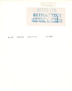 Alice Cooper Performing with Giant Toothbrush Vintage Original Photograph