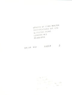 Brian May of Queen Candid and Smiling Vintage Original Photograph