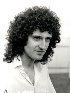 Brian May of Queen Candid and Smiling Vintage Original Photograph