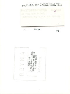 Brian May of Queen Candid Vintage Original Photograph