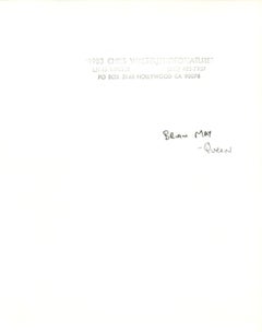 Brian May of Queen in Recording Studio Vintage Original Photograph