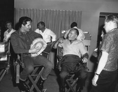 Elvis Presley and Hal Wallis on Set of Roustabout Vintage Original Photograph