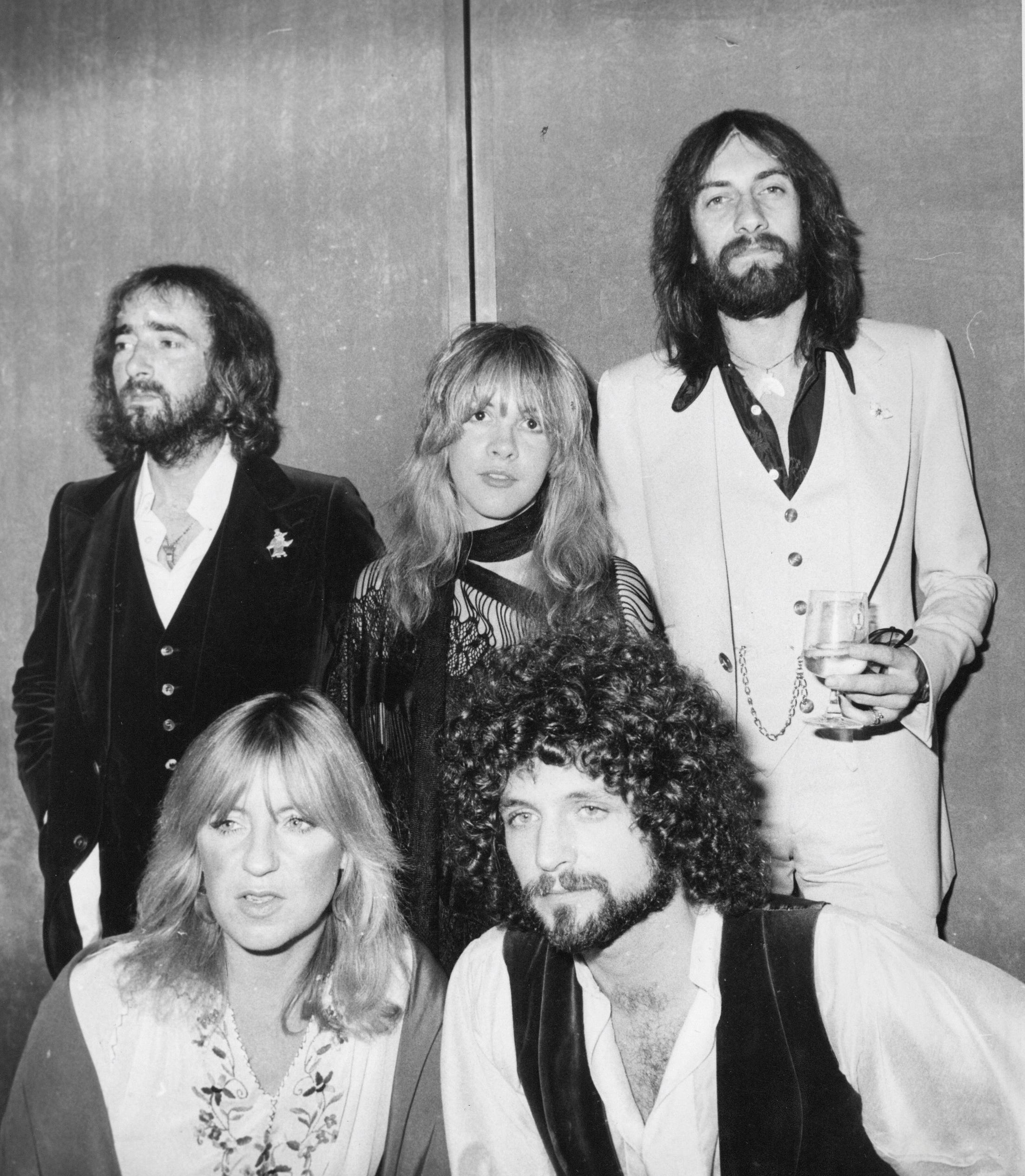 Chris Walter Black and White Photograph - Fleetwood Mac Candid Group Portrait Vintage Original Photograph