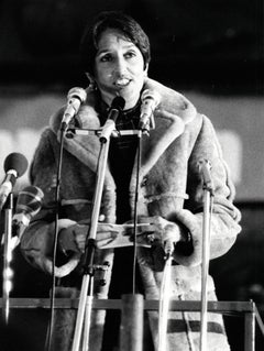 Joan Baez Giving Speech Vintage Original Photograph