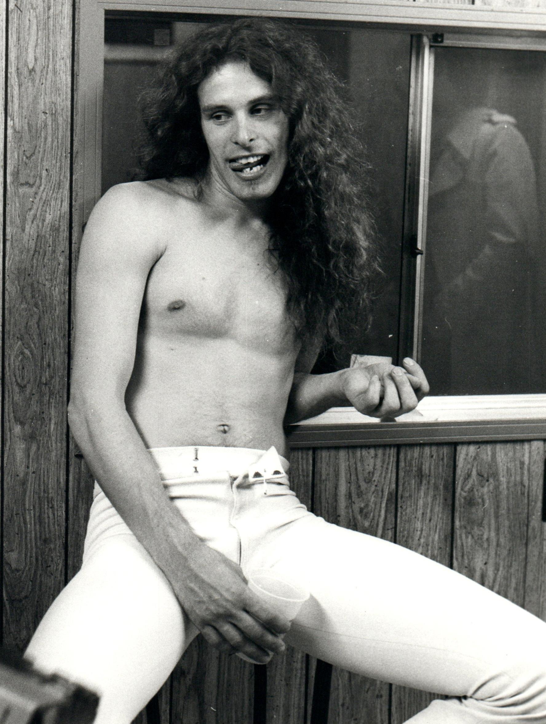 Chris Walter Black and White Photograph - Ted Nugent Shirtless Vintage Original Photograph