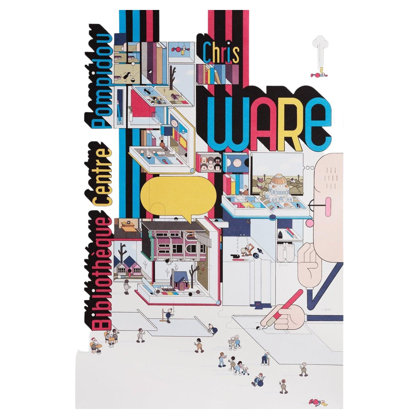 Chris Ware 2022 French Petite Exhibition Poster