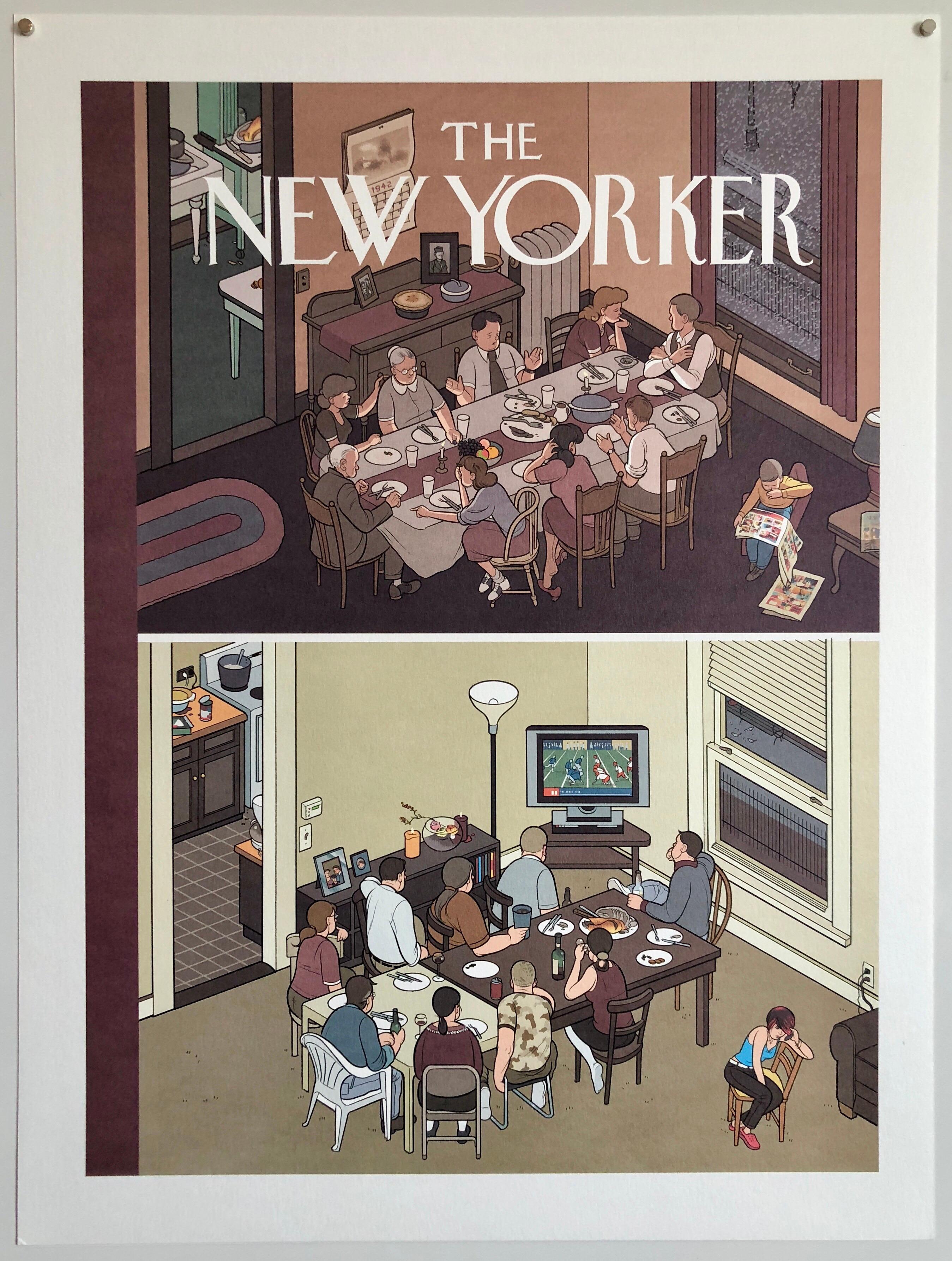 Chris Ware New Yorker Cartoonist Limited Edition Thanksgiving Print NYC 2